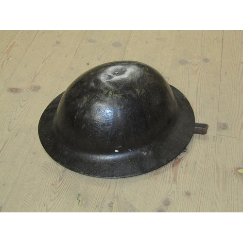 145 - OLD TIN HELMET, WINDER ETC