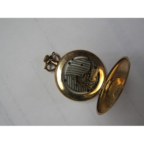 1294 - GILT METAL CIGAR CUTTER IN LEATHER CASE, VICTORIAN ENAMEL PENDANT, WATCH KEY, BAR BROOCH, EXCELSIOR ... 