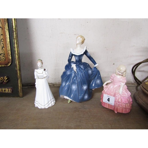 4 - ROYAL DOULTON AND COALPORT FIGURINES