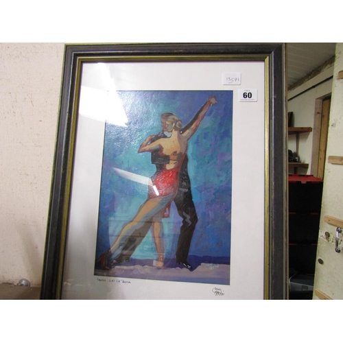 60 - FRAMED ACRYLIC - DANCERS, CHRIS MARTIN