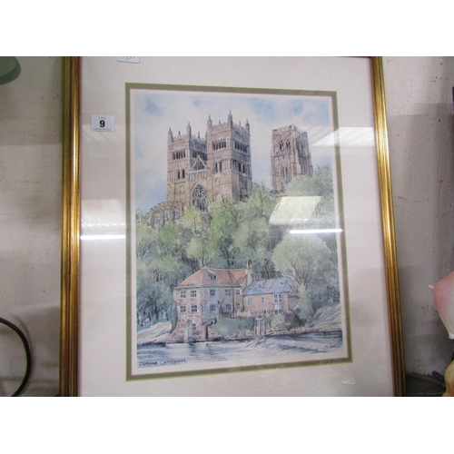 9 - FRAMED PRINT - DURHAM CATHEDRAL