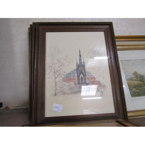 177 - QTY OF FRAMED COLOURED PRINTS