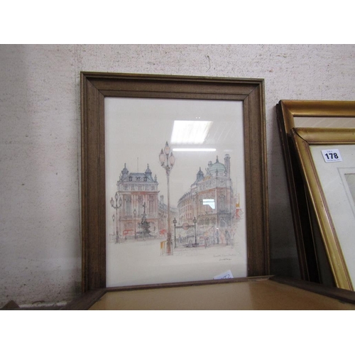 177 - QTY OF FRAMED COLOURED PRINTS