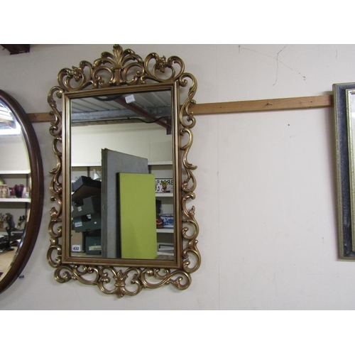 432 - GILT FRAMED WALL MIRROR