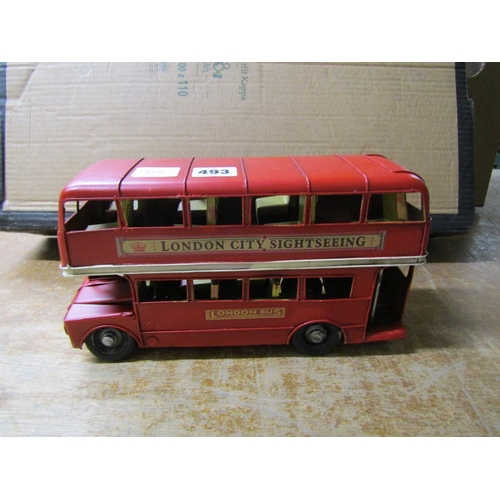 493 - TIN PLATE LONDON BUS