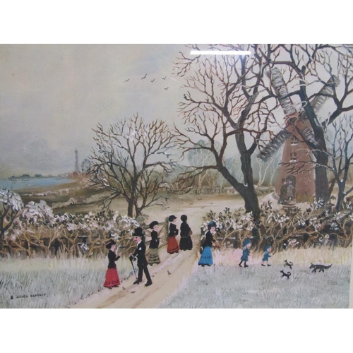 1111 - HELEN BRADLEY - WINTER, SIGNED ARTISTS PROOF, F/G 25CM X 32CM