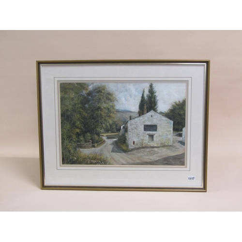 1117 - H FRYERS - HUBBER HOLME, NORTH YORKSHIRE, SIGNED WATERCOLOUR, F/G, 36CM X 54CM