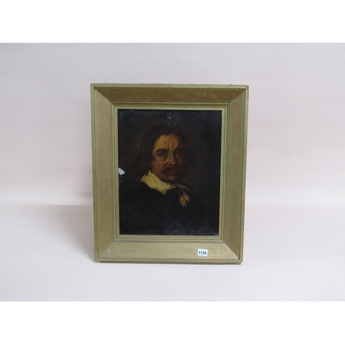 1125 - UNSIGNED LATE 18C/EARLY 19C - OLIVE CROMWELL, OIL ON BOARD, FRAMED, 42CM X 33CM