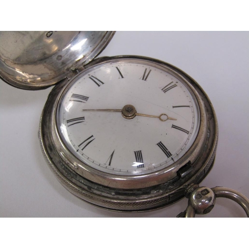 1310 - SILVER CASED VERGE POCKET WATCH