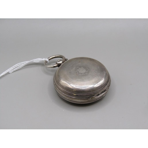 1310 - SILVER CASED VERGE POCKET WATCH