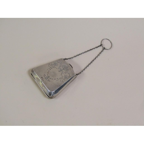 1315 - EDWARDIAN SILVER LADIES PURSE