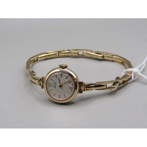 1389 - 9ct GOLD VERTEX REVUE WATCH 12.6g TOTAL