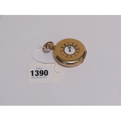 1390 - GOLD PLATED DENNISON POCKET WATCH