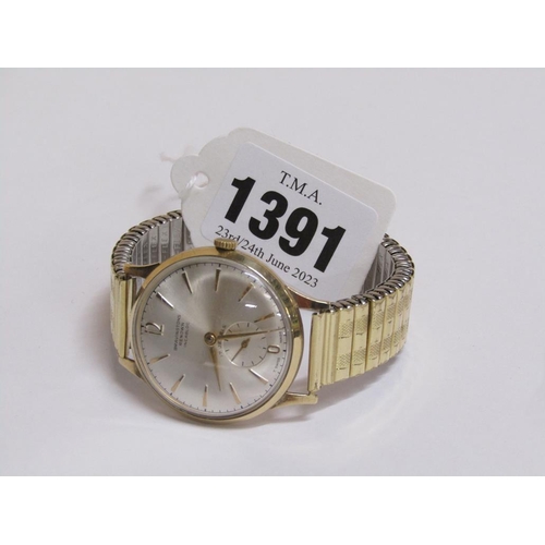 1391 - BRAVINGTONS 9ct GOLD WRISTWATCH