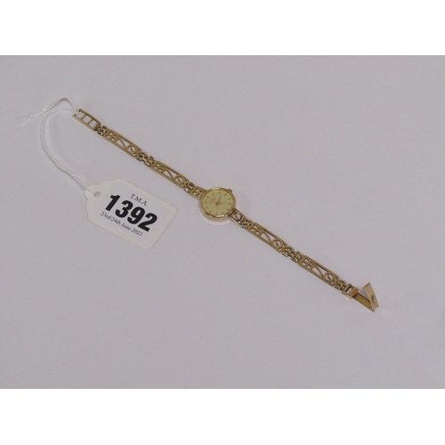 1392 - 9ct GOLD ROTARY LADIES WATCH, 11g TOTAL