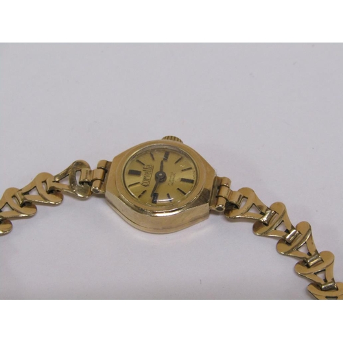 1400 - TWO 9ct GOLD CASED LADIES WATCHES