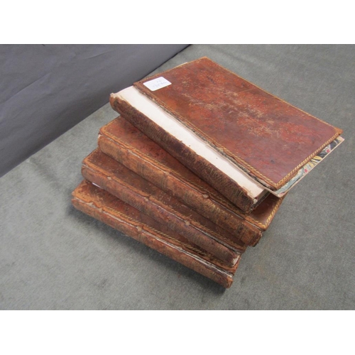 1217 - FOUR LEATHER BOUND BOOKS - WORKS OF ALEXANDER POPE