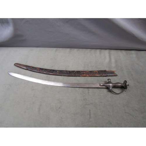 1240 - 19c EUROPEAN SABRE SWORD AND SCABBARD