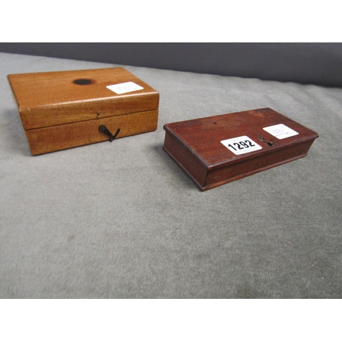 1292 - CASED SET OF CHEMICAL SCALES; CASED SET OF GEORGIAN SCALES