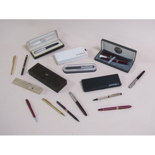 1456 - BOX OF MIXED PENS TO INC. PARKER AND SHEAFFER