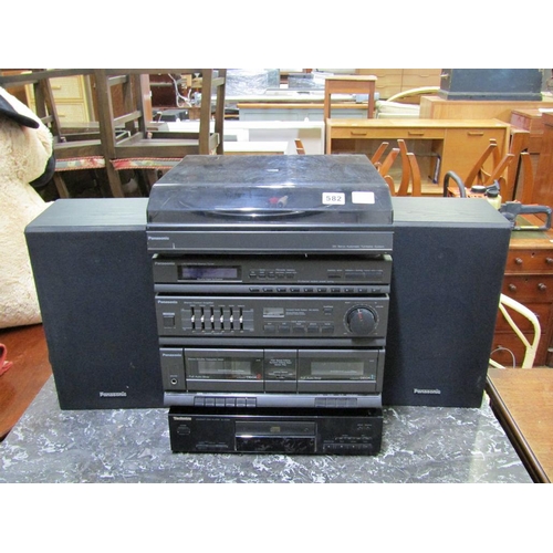 582 - PANASONIC STEREO AND SPEAKERS