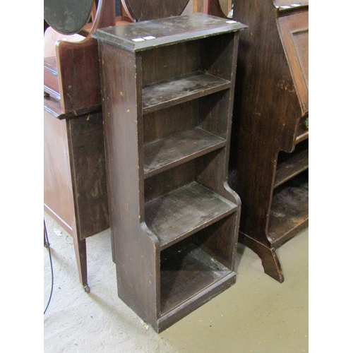 587 - VICTORIAN STAINED PINE BOOKCASE