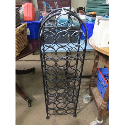 593 - METAL WINE RACK