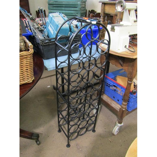 593 - METAL WINE RACK