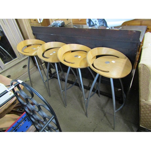 597 - FOUR STOOLS