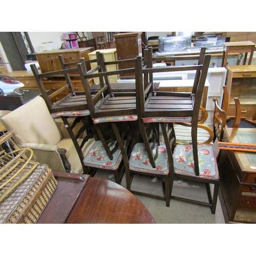 599 - SIX ERCOL DINING CHAIRS