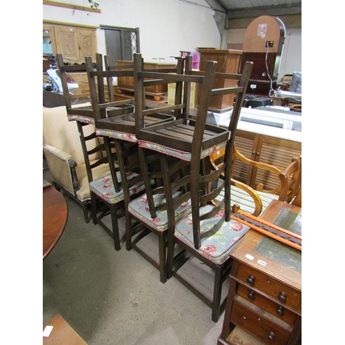 599 - SIX ERCOL DINING CHAIRS