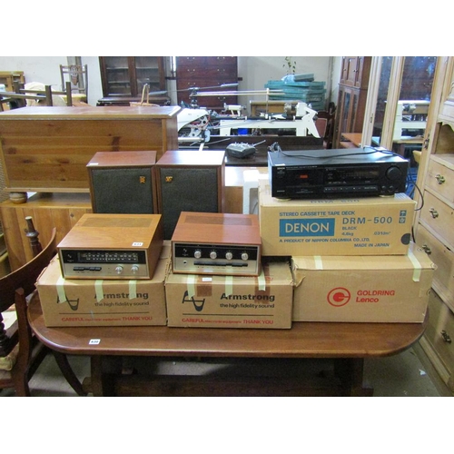 631 - VINTAGE STEREO EQUIPMENT AND SPEAKERS