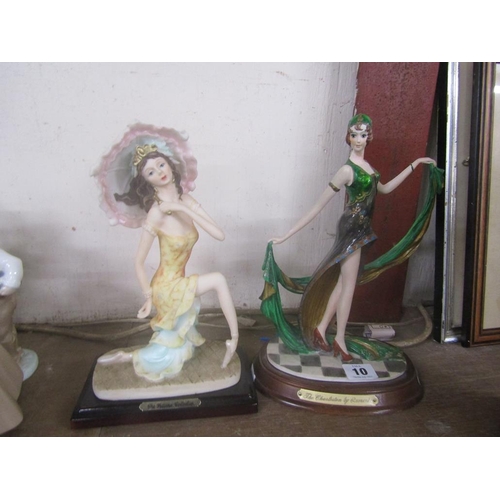 10 - TWO ART DECO STYLE FIGURES