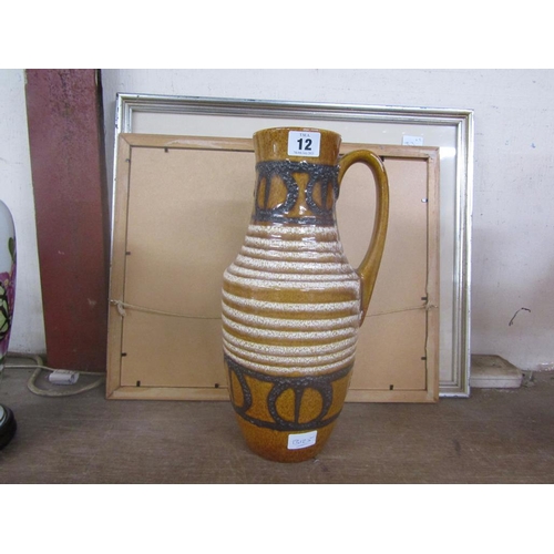 12 - WEST GERMAN ART POTTERY VASE