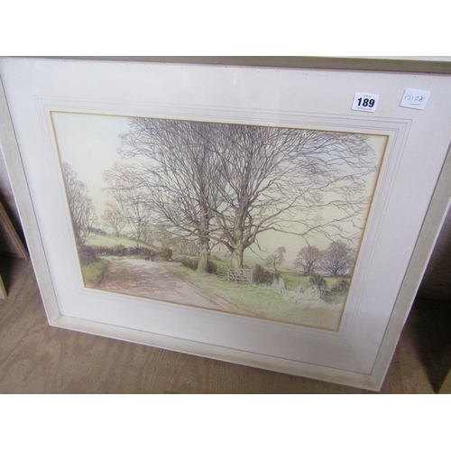 189 - COLLECTION OF FRAMED PRINTS, WATERCOLOURS