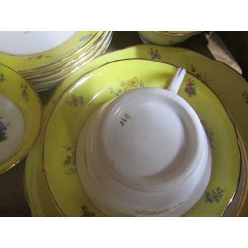 91 - SET OF FLORAL DECORATED TEAWARES