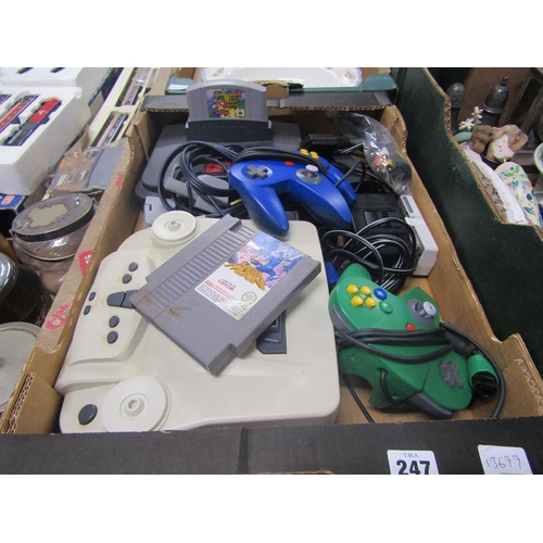 247 - VINTAGE GAMING CONSOLES - NINTENDO ETC