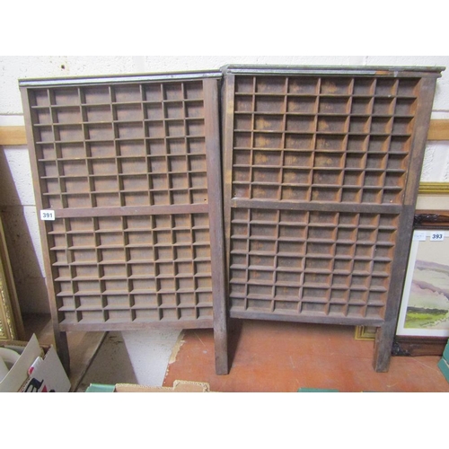 391 - PRINTERS BLOCK DISPLAY RACKS