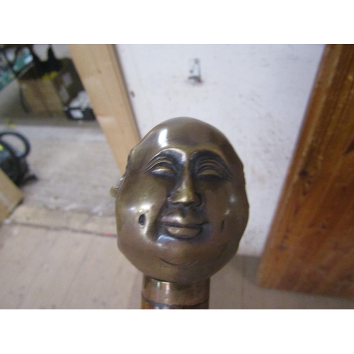 436 - BUDDHA HEAD WALKING STICK