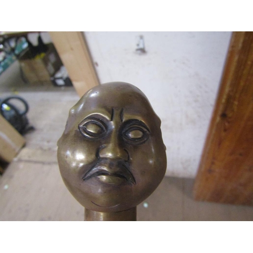 436 - BUDDHA HEAD WALKING STICK