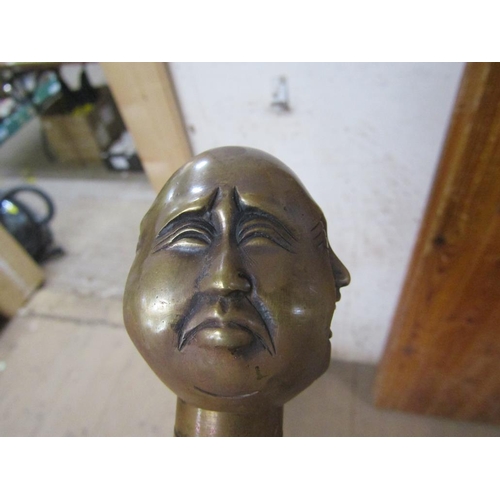 436 - BUDDHA HEAD WALKING STICK