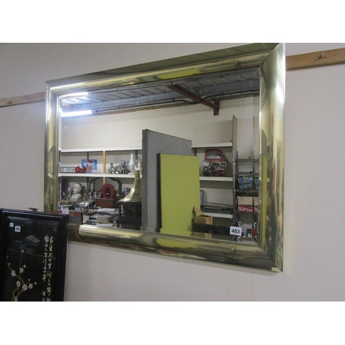 453 - GILT FRAMED BEVEL EDGE WALL MIRROR