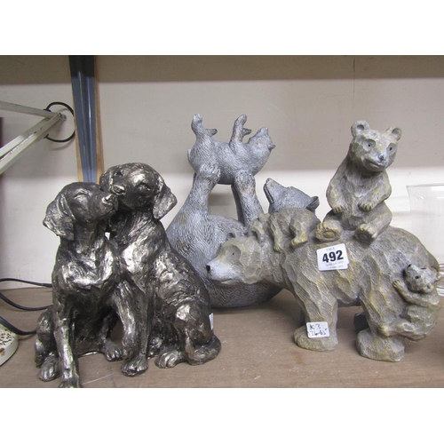 492 - POLAR BEAR ORNAMENTS; DOGS ORNAMENT