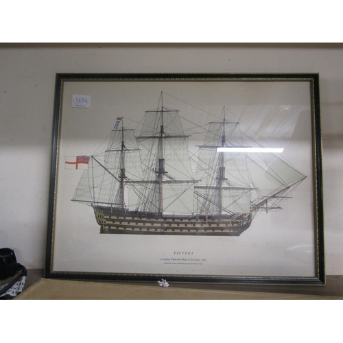 497 - TWO SAILING SHIP PRINTS