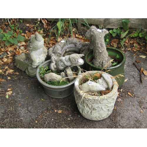 998 - QTY OF GARDEN POTS