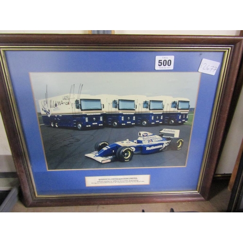 500 - SIGNED F/G PICTURE ROTHMANS RACING