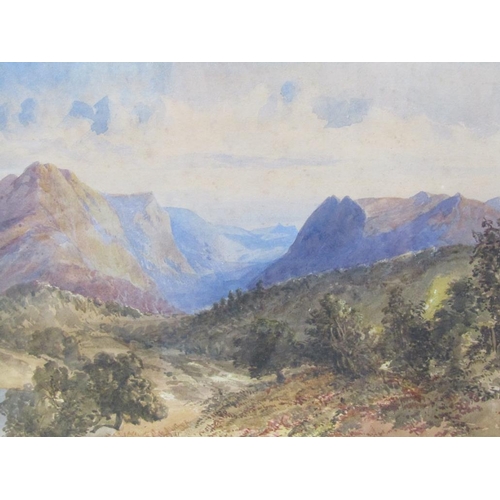 1103 - MARY BENHAM C.1900 - THE HIGHLANDS, WATERCOLOUR, F/G, 23CM X 32CM