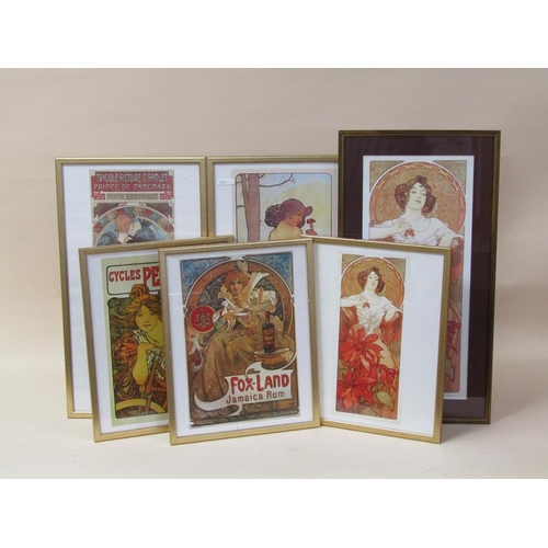 1160 - SEVEN F/G COLOURED PRINTS - VARIOUS SUBJECTS RELATING TO ADVERTISING, ALCOHOL ETC 35CM X 26CM