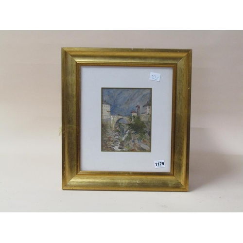 1179 - SIGNED BRIDON CHANTILLY - F/G WATERCOLOUR, 19CM X 15CM