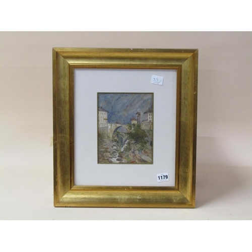 1179 - SIGNED BRIDON CHANTILLY - F/G WATERCOLOUR, 19CM X 15CM